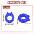 thumbnail image 2 of Cat Shape Eye Glasses Ear Grips, 25 Pairs Anti-Slip Eyeglass Ear Hooks with Box for Sunglasses Ear Hooks, Blue, 2 of 7