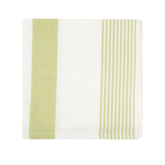 Peridot & White Woven Cotton Single Napkin