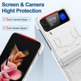 thumbnail image 4 of Case for Galaxy Z Flip 3 Phone Case, Flip 3 Case with Ring, Ultra-Thin Folding Screen Samsung Flip 3 Case Protective Cover with Ring, Shockproof Protector for Samsung Galaxy Z Flip 3 5G, 4 of 6