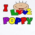 thumbnail image 2 of CafePress - I Love Poppy CUTE Baby/Toddler Onesie - Baby Light Bodysuit, Size Newborn - 24 Months, 2 of 4