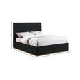 thumbnail image 3 of Meridian Furniture Monaco Black Fabric Queen Bed, 3 of 9