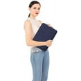thumbnail image 5 of Mosiso Laptop Sleeve for MacBook Air 15 inch M3 A3114 M2 A2941 Lenovo Dell HP Asus Acer, Protective Neoprene Notebook Bag with Small Case, Navy Blue, 5 of 5