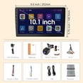 thumbnail image 2 of Haudio Double Din Car Stereo, 10.1" HD Touchscreen with Wireless Apple Carplay & Android Auto, Mirror Link, Bluetooth 5.4, SWC, S, 2 of 9