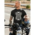 thumbnail image 2 of SPIdeals Mens Graphic Tee - Wolf Art - Regular Fit 100% Cotton, 2 of 4