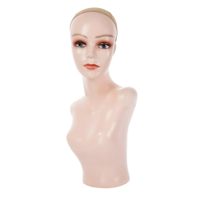 Cabeza de maniquí femenino, maniquí, soporte para cabeza de peluca, expositor de sombreros, multifuncional Estilo B
