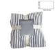 thumbnail image 3 of Manta gruesa de tela facial de forro polar | Manta ultra suave para siestas en cama y sofá | Diseño acogedor de rayas | Café Caliente, Rosa, Gris, Negro, Azul | 130x150cm | Comodidad lujosa, ropa de, 3 of 7
