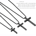 thumbnail image 3 of Collar con cruz de acero de titanio europea y americana para hombres y mujeres, accesorios de hip hop, colgante con letras, accesorios colgantes versátiles, 3 of 6