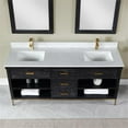 thumbnail image 5 of Kesia 72" Double Bathroom Vanity Set in Black Oak with Mirror, 5 of 9