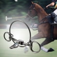 thumbnail image 6 of Horse Bit Horse Mouth Bit Horse Bridle Harness Loose Rings Snaffle O Rings All Purpose with Trims Training Equipment Rings Snaffle Bits, 6 of 10