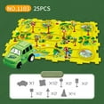 thumbnail image 1 of PPgejGEK 25PCS Puzzle Track Car Play Set DIY Puzzle Racer Kids Car Track Set Puzzle Racer Car Track Extra Cars Toy Set Educational Puzzle Track Car Playset For Kids for Kids to Pass Time, 1 of 5