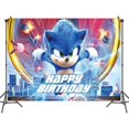 thumbnail image 2 of Soni.c Game Background | Backdrop | Photography Vinyl Photo Background for Kids Birthday Party Backdrops Decoration 5x3FT, 2 of 4