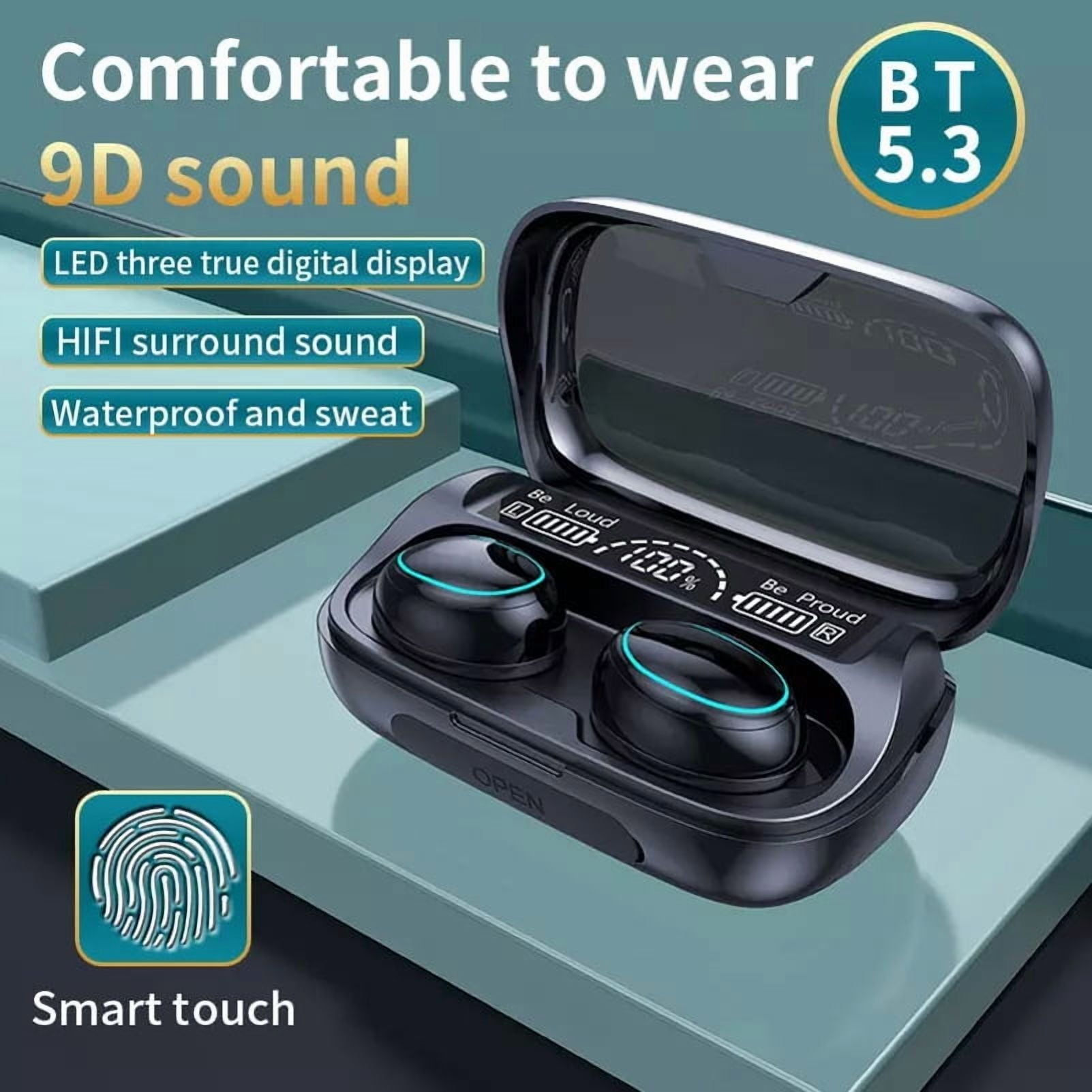 For Google Pixel 7a - TWS Headphones, Wireless Earbuds Earphones True Wireless Stereo Headset Hands-free Mic Charging Case B8K