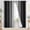 Black With Lining, variant on Grommet Ombre Room Darkening Curtains 54 inches Length for Kids/Girls Bedroom, Polyester Light Blocking Pink and Purple Gradient Window Drapes/Curtains for Living Room,2 Panels, 52x54 inches