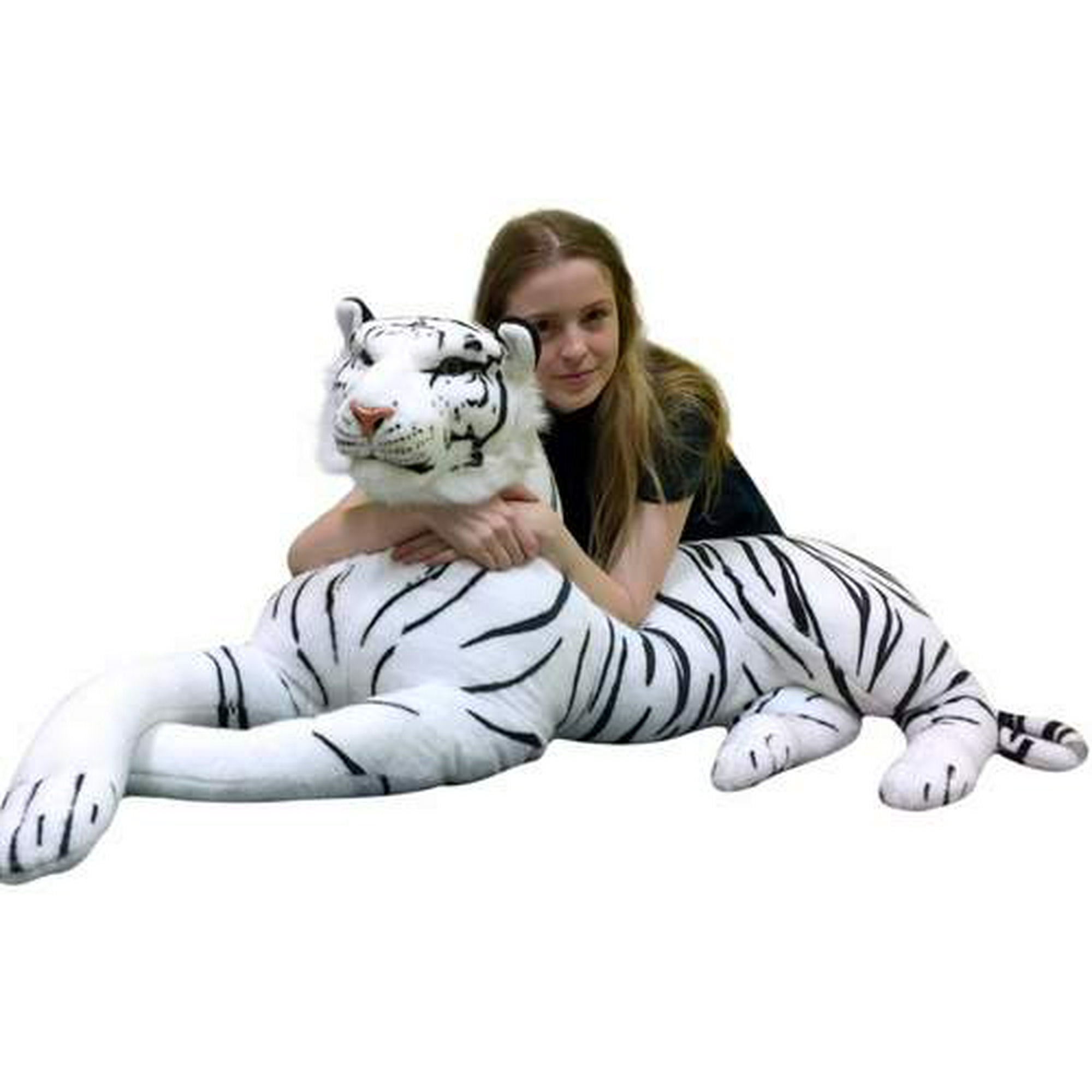 Giant Realistic Stuffed White Tiger 48 Inches Soft Extremely Realistic Big  Plush Animal | Walmart Canada