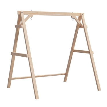 Zimtown Porch Swing Frame Swing Stand A-Frame 600lbs Wooden, Orignal, 4FT