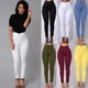thumbnail image 3 of Pantalones vaqueros ajustados para mujer, de cintura alta, elásticos, tipo jegging, ajustados y tipo lápiz., 3 of 6