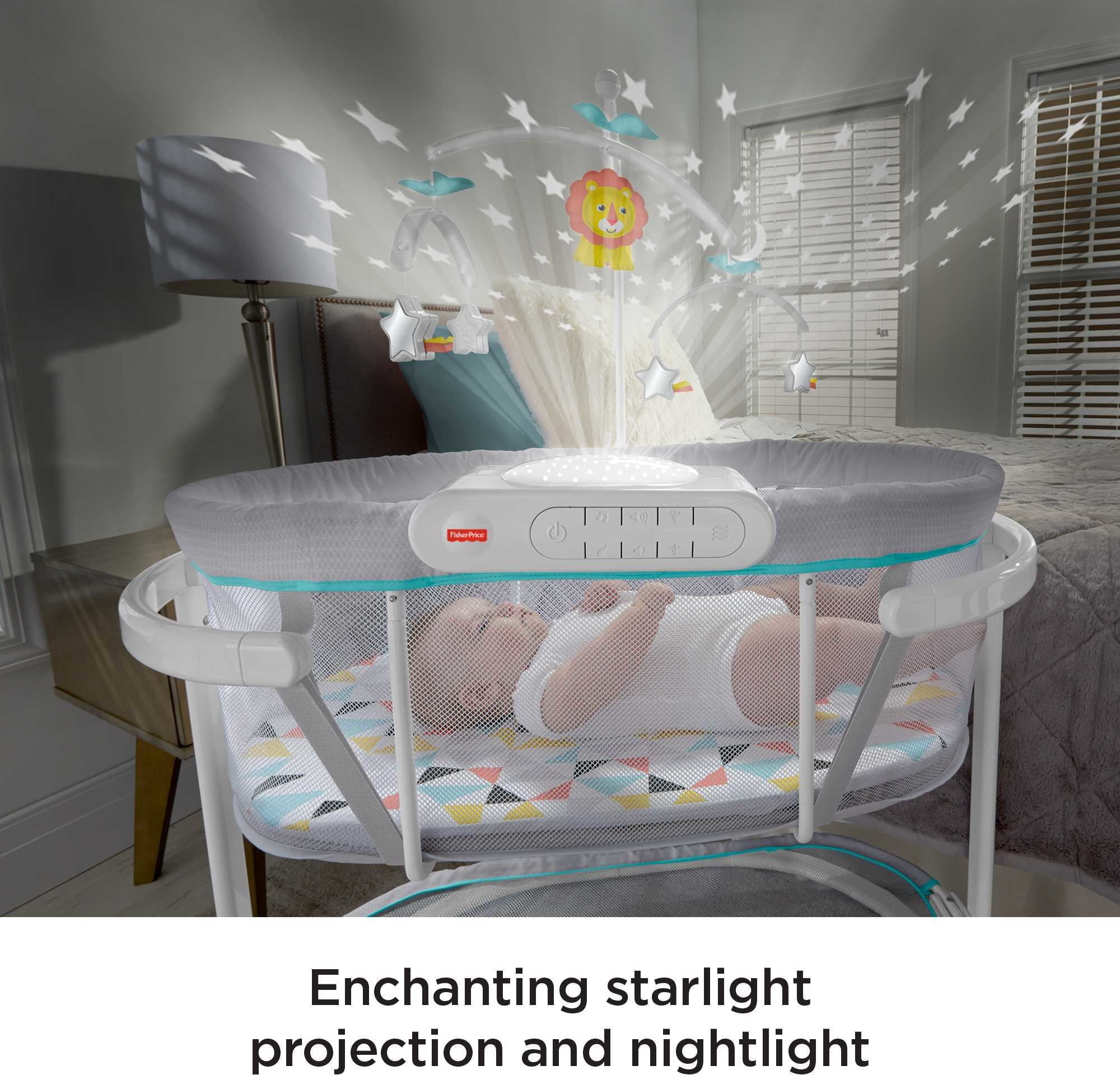 Fisher price soothing motions bassinet dimensions online