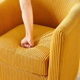thumbnail image 5 of Aukfa Accent Chair with Ottoman for Living Room Bedroom, Modern Club Chair Armchair,Corduroy,Yellow, 5 of 9