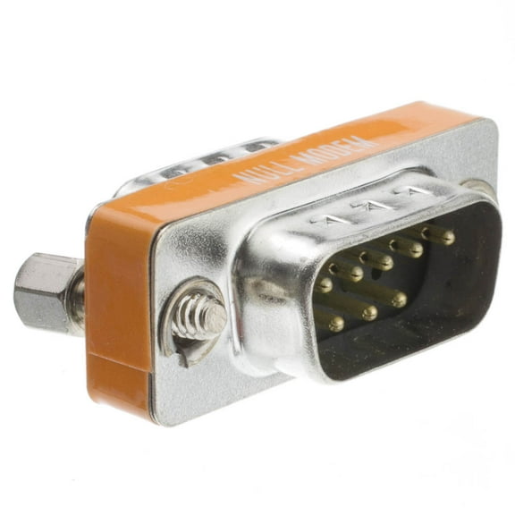 Cable Central LLC (10 Pack) Mini Null Modem Adapter, DB9 Male to DB9 | Male