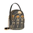 thumbnail image 7 of FORMRS Crossbody Bag for Women Quilted Travel Shoulder Cell Phone Purse with Chain Strap Handbag, Beige Halloween Skeleton, 7 of 7