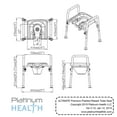 thumbnail image 5 of Platinum Health Ultimate Raised Toilet Seat Bedside Commode Shower Chair Combo 350 lb wt cap, 5 of 6