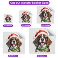 thumbnail image 5 of Hello Winter English Springer Spaniel Frosty Morning Welcome Snowy Christmas Cutout Transfer Sticker Springers Dog Lover Gifts Transparent Decal Art Decor - 02018, 5 of 5