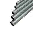 thumbnail image 2 of 2 PCS 3K Carbon Fiber Tube Colored, Length 500mm, Outer Diameter 14mm, Inner Diameter 12mm,For Drone Frame Quadcopters Silver, 2 of 6