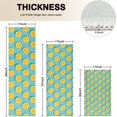 thumbnail image 4 of Yellow Lemon Fruit Slices LightBlue Pattern Kitchen Rugs Sets Of 3,Kitchen Runner Rugs Non Skid Washable,Decorative Kitchen Floor Mats for Kitchen,Sink,Laundry,17"x30"+ 17"x47" + 17"x59", 4 of 6