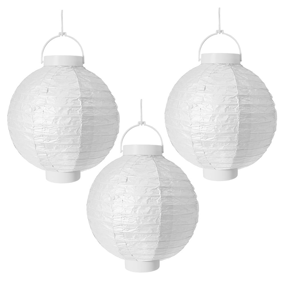 Battery Operated Paper Lanterns Set of 3