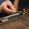 thumbnail image 6 of Lavish Cover Vintage Fisherman Boat Incense Holder, Alloy Incense Stick Burner with Intricate Carvings, Decorative Incense Tray for Yoga, Meditation & Home Decor, 6 of 7