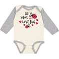 thumbnail image 3 of Inktastic Lil Miss Love Bug with Lady Bug and Hearts Girls Long Sleeve Baby Bodysuit, 3 of 5