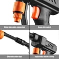 thumbnail image 5 of Cordless Pressure Washer 6 in 1 Nozzle 60 Bar with Battery 3.7L/min 5M Hose (12000mAh), 5 of 5