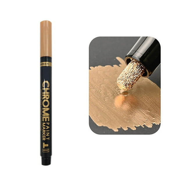 Electroplated Marker Pen for Art Projects Smooth Writing Tool Ideal for DIY Crafts Versatile Marker for Expressions and Use