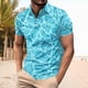 thumbnail image 2 of Men's Summer Leisure Culture Breathable Short Sleeved Shirt Top2XL, 2 of 5