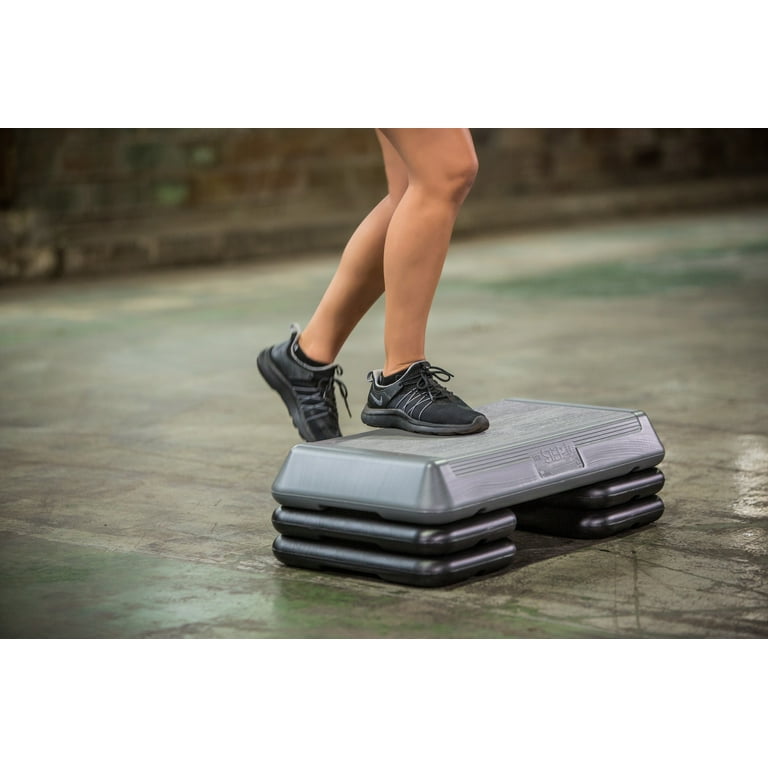  The Step (Made in USA Original Aerobic Platform for Total Body  Fitness – Health Club 4 Risers Grey : Aerobic Steps : Sports & Outdoors