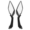 thumbnail image 2 of MasteelfCA A Pair of Universal Adjustable Motorcycle Scooter Snake Skin Pattern Aluminum Side Rear View Mirrors (Black), 2 of 8