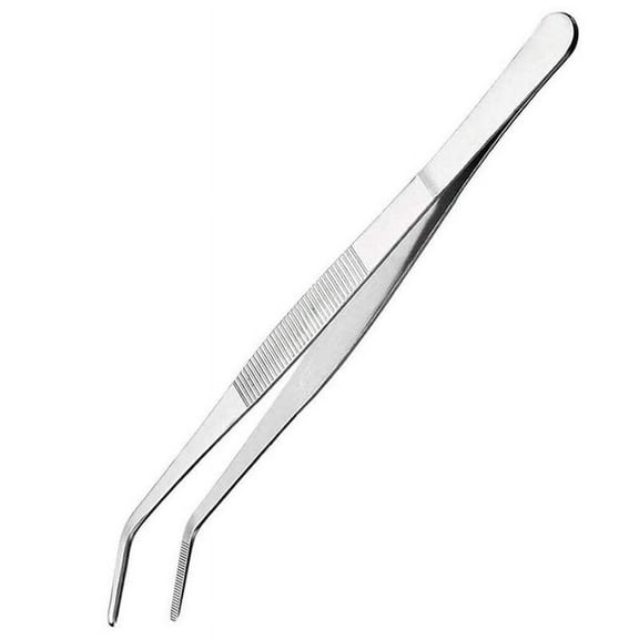 Stainless Steel Precision Kitchen Culinary Tweezer Tongs Long Tweezers Metal Chef