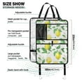 thumbnail image 3 of Lemons leaves flowers pattern background Kick Mats (205 Pack) - Car Seat Back Protectors, Premium Waterproof Fabric, Reinforced Corners to Prevent Sag, and Mesh Pockets for Large Storage, 3 of 5