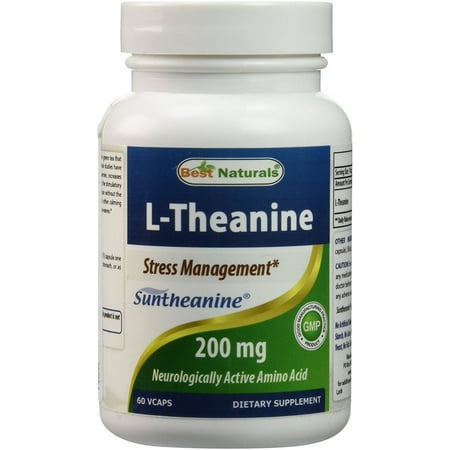 Best Naturals L-Theanine 200 mg 60 Vcaps featuring clinically proven