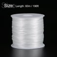 thumbnail image 2 of Unique Bargains Elastic Cord DIY Making Stretchy String Craft Wire, White, 2 Rolls, 2 of 6