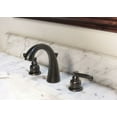 thumbnail image 2 of Antique Bronze Sienna wide spread lavatory faucet, 2 of 3