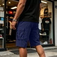 thumbnail image 5 of Cargo Shorts for Men Relaxed Fit Wide Leg Classic Work Shorts Outdoor Bike Travel Workout Hiking Short Summer Clothes, 2XL, 5 of 9