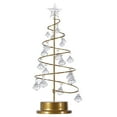 thumbnail image 1 of Christmas Decor Spiral Christmas Tree Light Room Wrought Iron Spiral Crystal String Light, 1 of 9