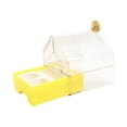 thumbnail image 3 of Baño colgante para pájaros con comedero, bañera para pájaros, jaula, accesorio para casa, cuenco para periquitos, cotorras, pájaros pequeños y Amarillo, 3 of 8