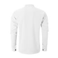 thumbnail image 5 of Generic Men's Waffle Shirts Stand Collar Texture Button Down Long Sleeve Blouse Casual Slim Cardigan Street Tops with Pocket, 5 of 6