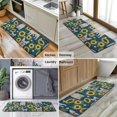 thumbnail image 6 of French Bulldog Sunflowers Floral Kitchen Rug Mat,Kitchen Runner Rugs Non Skid Washable,Decorative Kitchen Floor Mats for Kitchen,Sink,Laundry,17"x47.2", 6 of 7