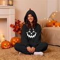 thumbnail image 5 of 2026 Halloween Pumpkin Onesie BWASD Unisex Adult Loose Fit Soft Furry Hooded Onesiet Pajamas Zip Plush Thick Warm Sleepwear for Halloween Party Night and Gift ,XXL, 5 of 6