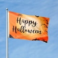 thumbnail image 4 of AQITTI Drapeau d'Halloween à Rayures 3X5 Ft Grand Drapeau de Maison Décoration de Fête Extérieure, 4 of 9