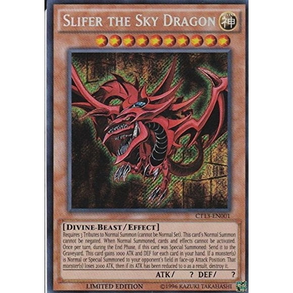 Yugioh Slifer the Sky Dragon - CT13-EN001 - Secret Rare - Édition Limitée NM ^G#fbhre-h4 8rdsf-tg1327377