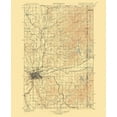 thumbnail image 2 of USGS 20x24 White Modern Wood Framed Museum Art Print Titled - Spokane Washington Quad - USGS 1901, 2 of 4